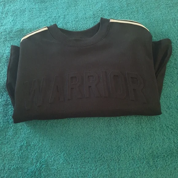 SELF ESTEEM| WOMEN'S BLACK "WARRIOR" SWEATSHIRT SIZE L - Picture 12 of 16